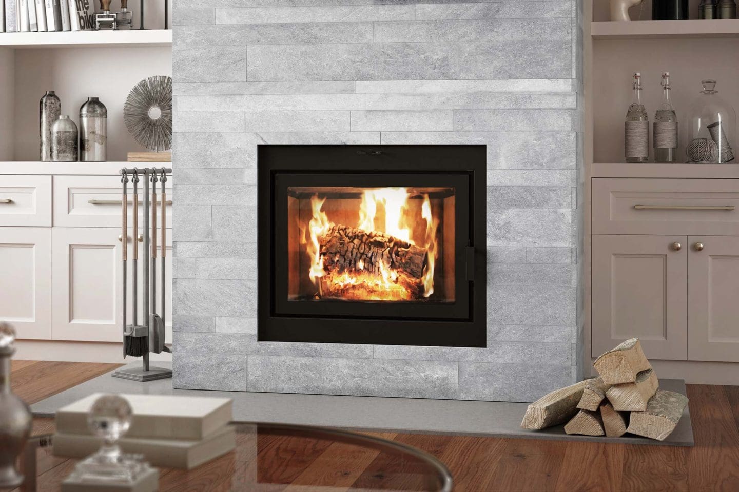 Stock Image - Ambiance - Elegance 42 Ambiance Wood Traditional Fireplace - Builders Materials