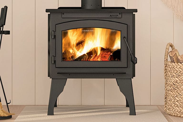 Stock Image - Ambiance - Outlander 19 Ambiance Wood Freestanding & Legs & Traditional Stove - Builders Materials