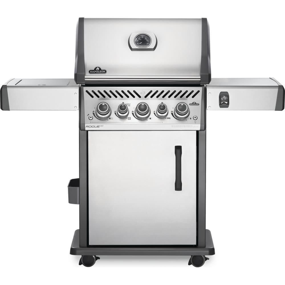 Stock Image - Napoleon - Rogue® SE 425 Propane Gas Grill with Infrared Rear and Side Burners, Stainless Steel Napoleon Grill Gas Cart & Infrared Freestanding Grill - Builders Materials