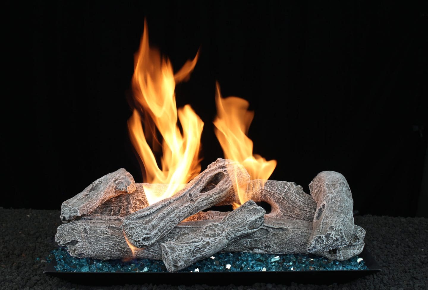 Stock Image - Hargrove Contemporary Style Gas Log Sets - Builders Materials