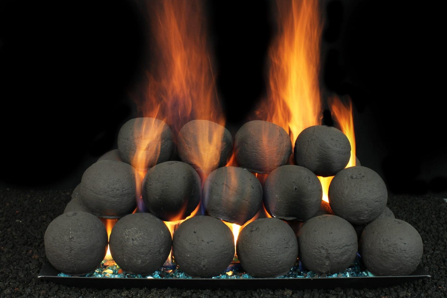 Stock Image - Hargrove Contemporary Style Gas Log Sets - Builders Materials