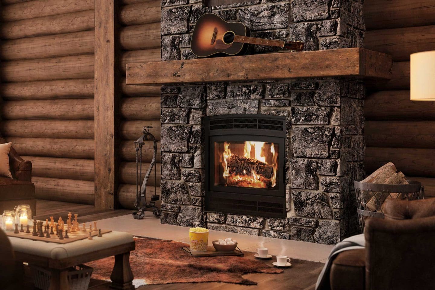 Stock Image - Ambiance - Elegance 42 Ambiance Wood Traditional Fireplace - Builders Materials