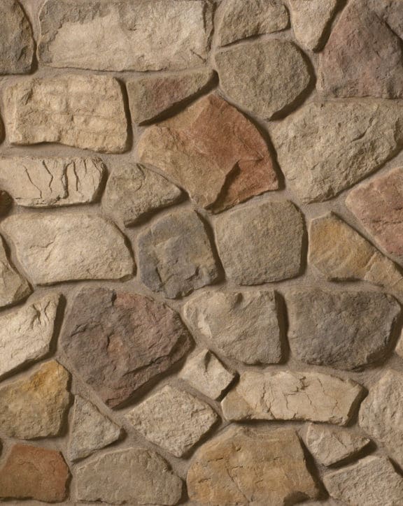 Stock Image - Cultured Stone - Stone - Dressed Fieldstone Chardonnay  - Builders Materials