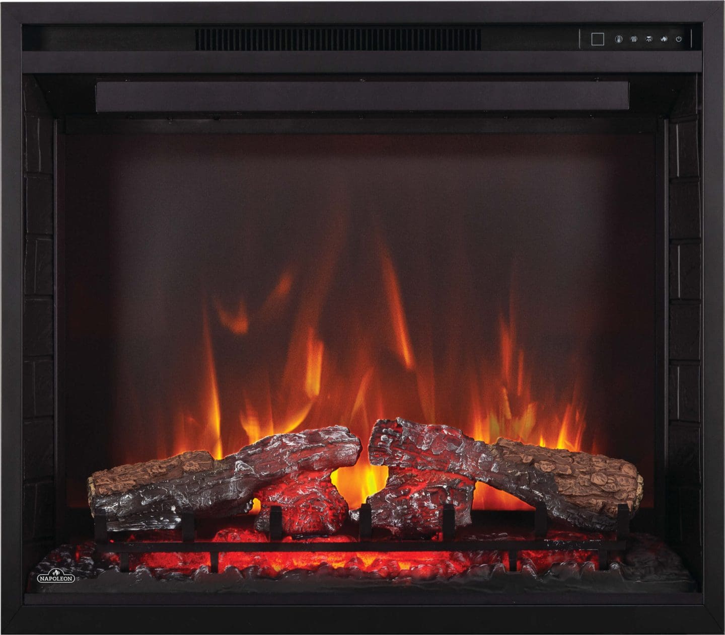 Stock Image - Napoleon - Element™ 36 Built-in Electric Fireplace Napoleon Hearth Electric Insert - Builders Materials