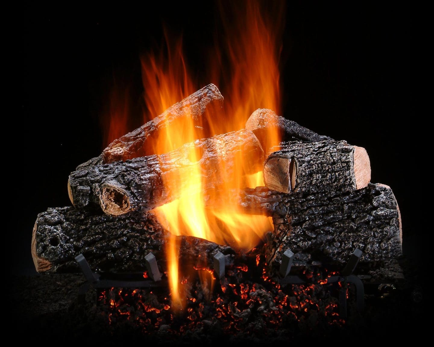 Stock Image - Ambiance - Hill Country Ambiance Gas Log Set & Burner - Builders Materials