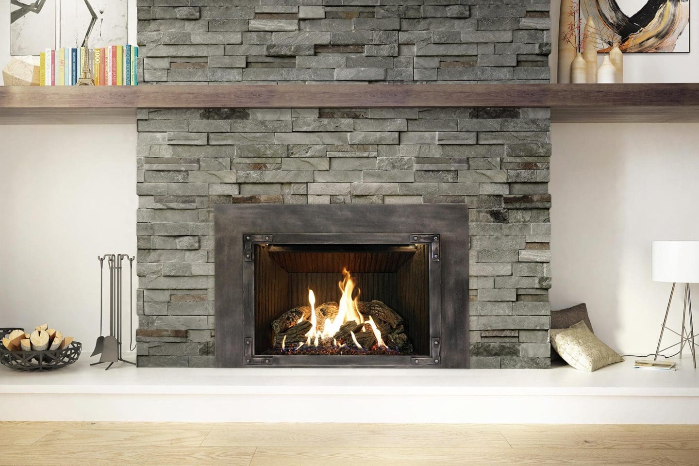 Stock Image - Ambiance - Inspiration 34 Ambiance Gas Contemporary Insert - Builders Materials