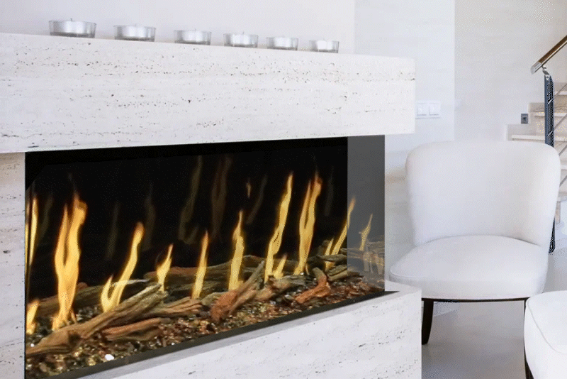 Stock Image - Modern Flames Orion Multi Electric Fireplaces - Builders Materials