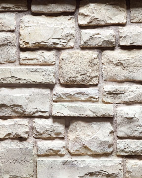 Stock Image - Cultured Stone - Stone - Cobblefield Salt Flat  - Builders Materials