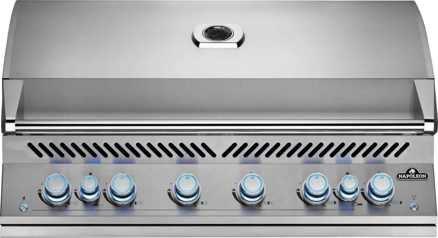 Stock Image - Napoleon - Built-In 700 Series 44" with Dual Infrared Rear Burners, Natural Gas, Stainless Steel Napoleon Grill Gas Infrared Built-In Grill - Builders Materials