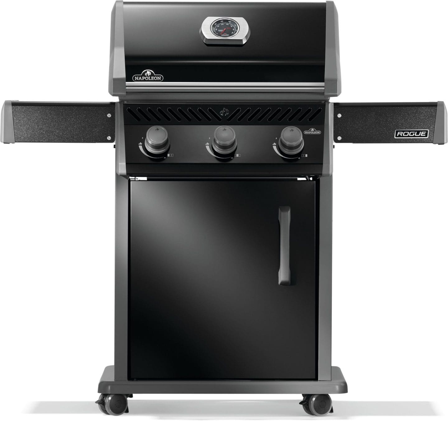 Stock Image - Napoleon - Rogue® 425 Natural Gas Grill, Black, Stainless Steel Grids Napoleon Grill Gas Cart Freestanding Grill - Builders Materials
