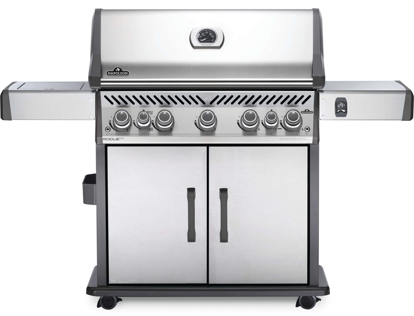 Stock Image - Napoleon - Rogue® SE 625 Natural Gas Grill with Infrared Rear and Side Burners, Stainless Steel Napoleon Grill Gas Cart & Infrared Freestanding Grill - Builders Materials