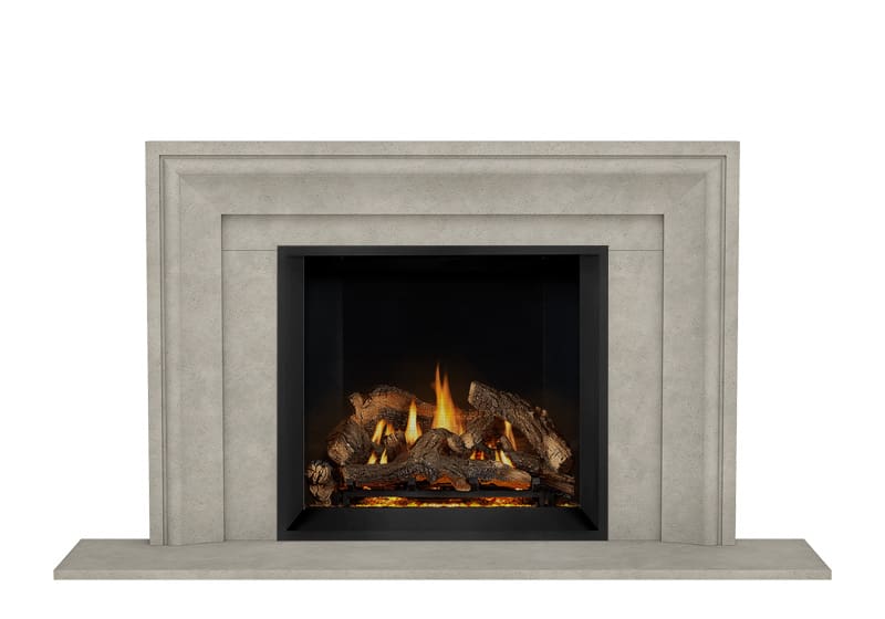 Stock Image - Dracme - Stone Mantel - Picture Frame - Builders Materials