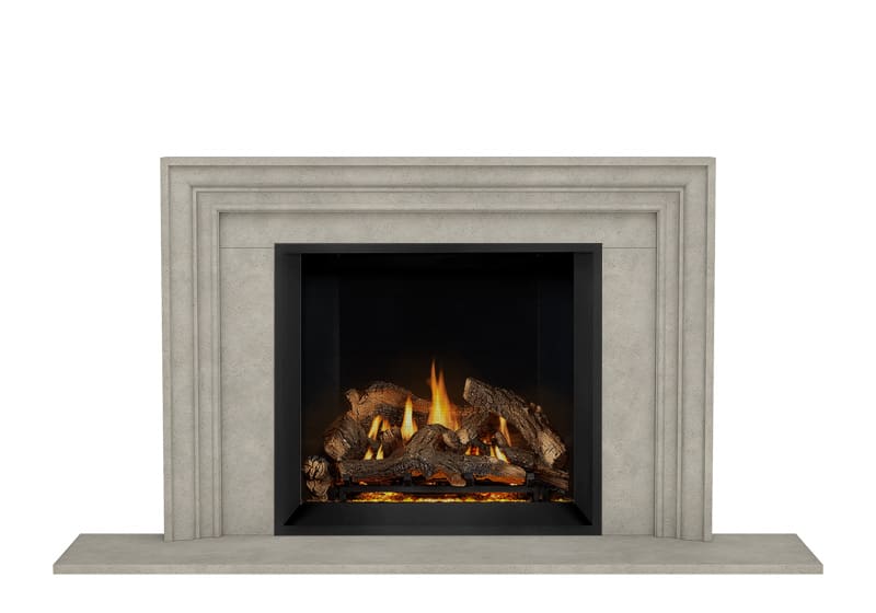 Stock Image - Dracme - Stone Mantel - Picture Frame - Builders Materials
