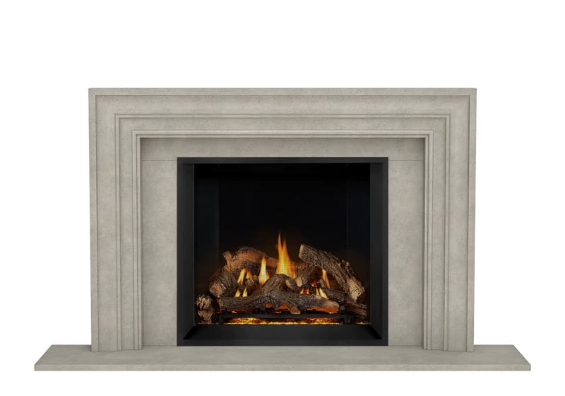 Stock Image - Dracme - Stone Mantel - Picture Frame - Builders Materials