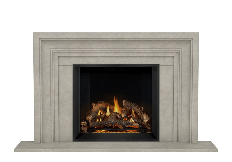 Stock Image - Dracme - Stone Mantel - Picture Frame - Builders Materials